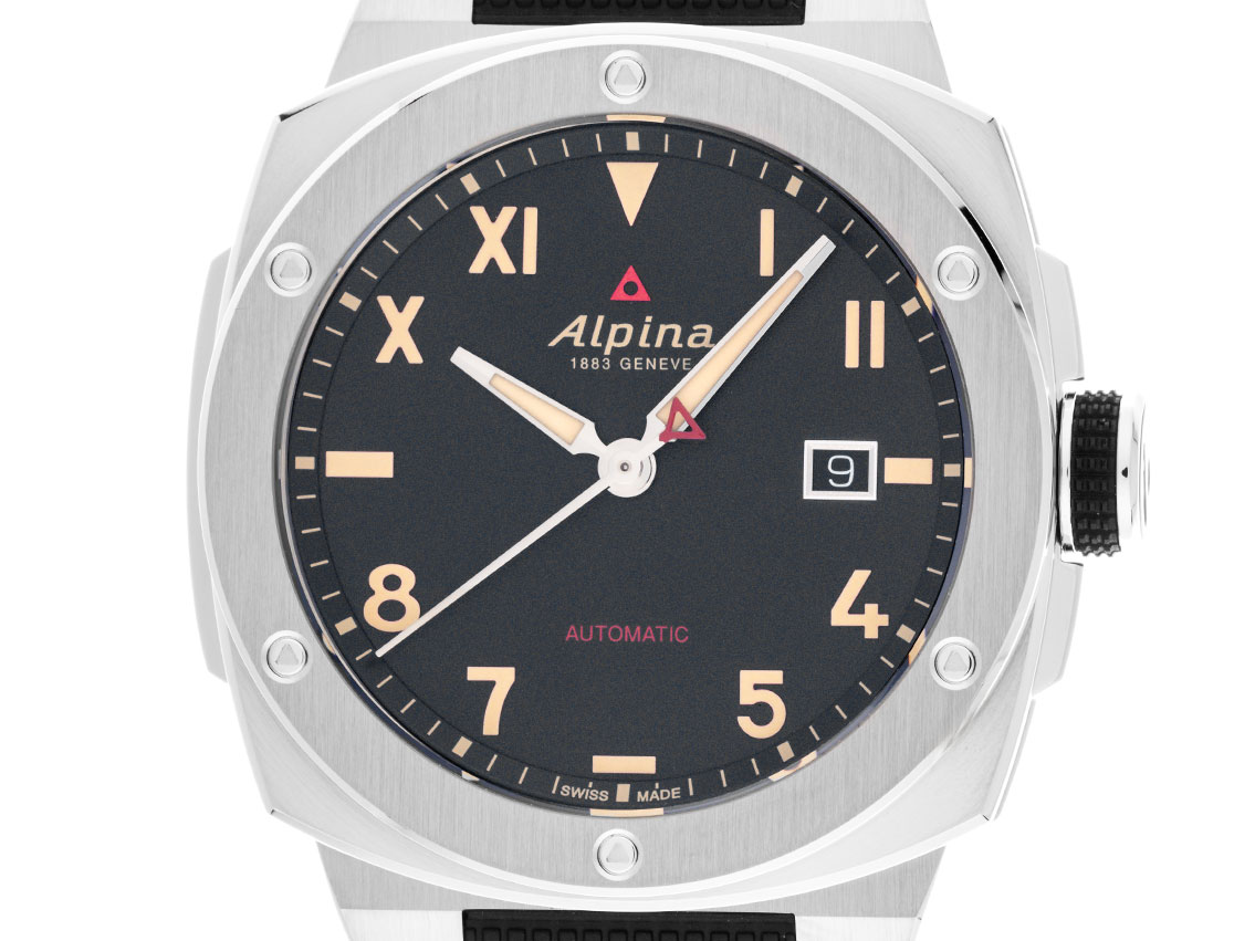 Alpina Alpiner Extreme California Stahl Automatik Armband Kautschuk Faltschließe 41mm Ref.AL-525BB4AE6 Box&Pap. Full Set Neu