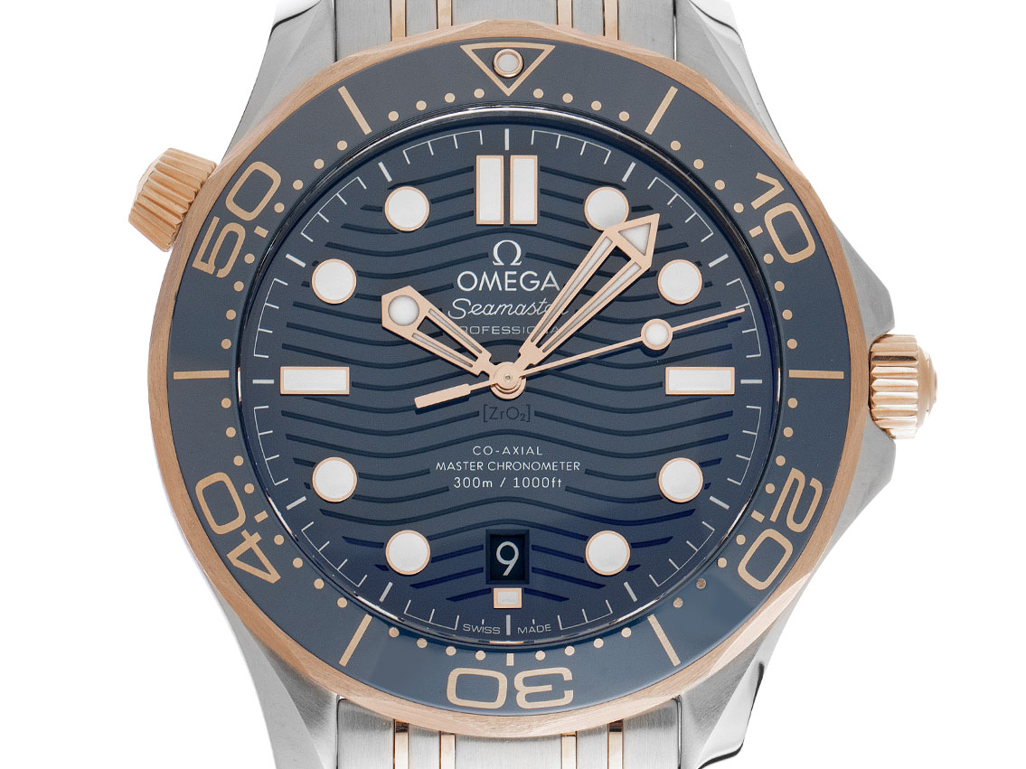 Omega Seamaster Diver 300M Edelstahl Armand Stahl Roségold