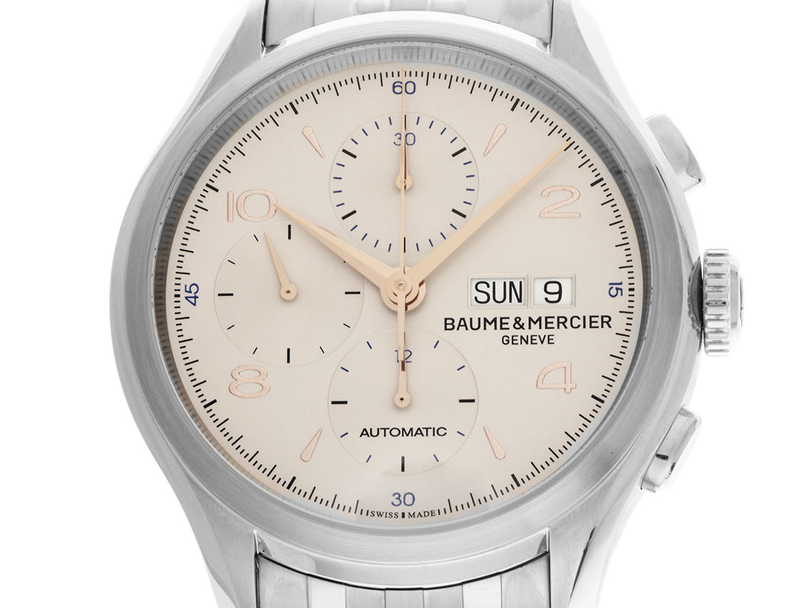 Clifton Chronograph Edelstahl Armband Edelstahl 43mm wie Neu Vintage
