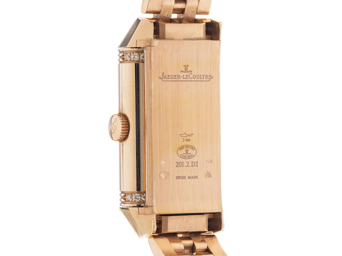 Jaeger-LeCoultre Reverso One Duetto Moon Diamanten Perlmutt - 18kt 
