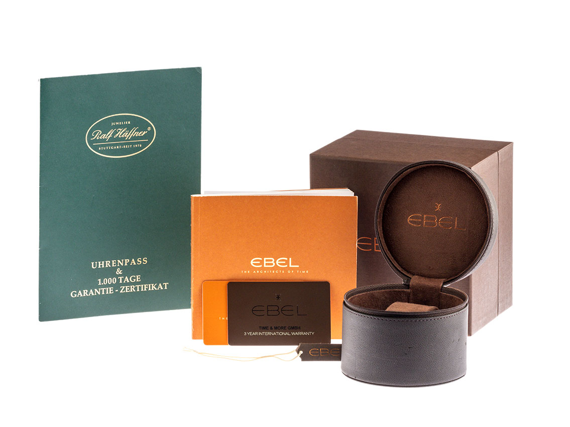 Ebel Classic Wave - stainless steel - Bracelet leather - 40mm 
