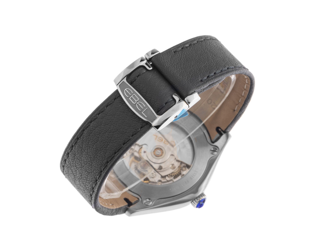 Ebel Classic Wave - stainless steel - Bracelet leather - 40mm 