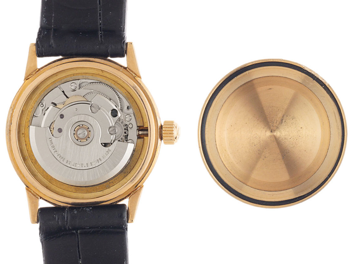 Hentschel Jubiläumsuhr - 18kt Roségold - Armand Leder - 25mm - wie  