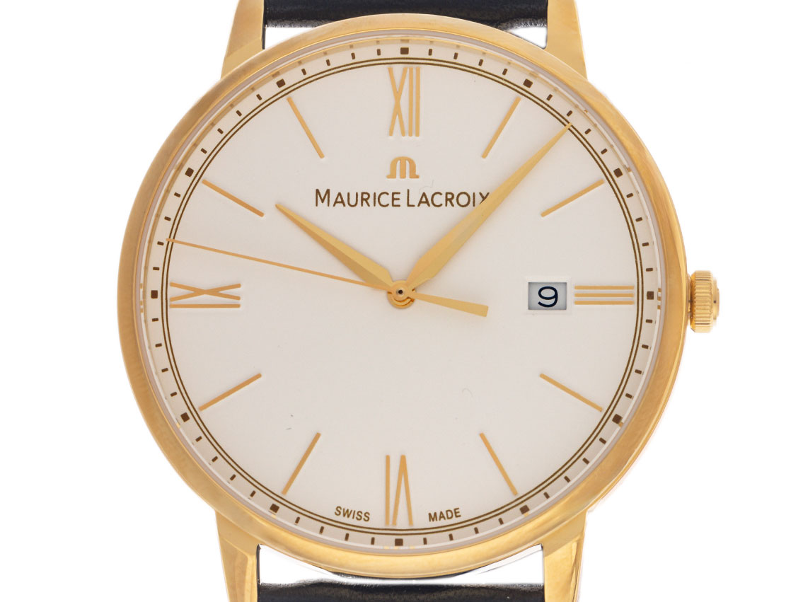 Maurice Lacroix Eliros Date Ref.EL1118-PVY01-110-2 Full Set Neu