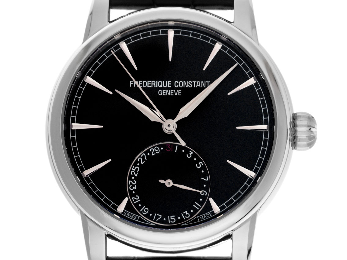 Frederique Constant Manufacture Classic Date Stahl Automatik Armband Krokoleder Faltschließe Ref.FC-706B3H6 Box&Pap Full Set Neu