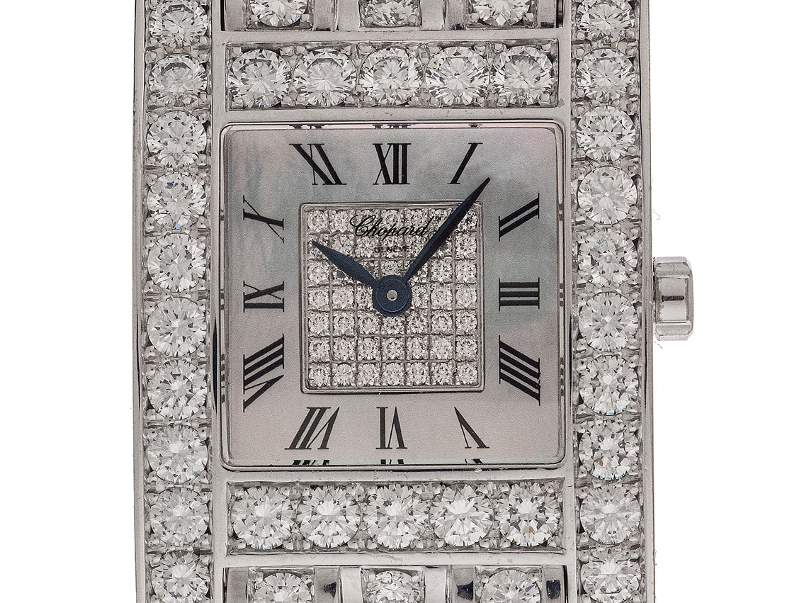 Chopard Set Damenuhr und Ring Diamanten 17,59ct Perlmutt 18kt