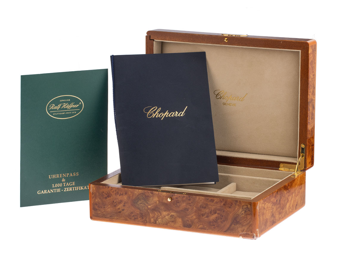 Chopard Set Damenuhr und Ring Diamanten 17,59ct Perlmutt 18kt