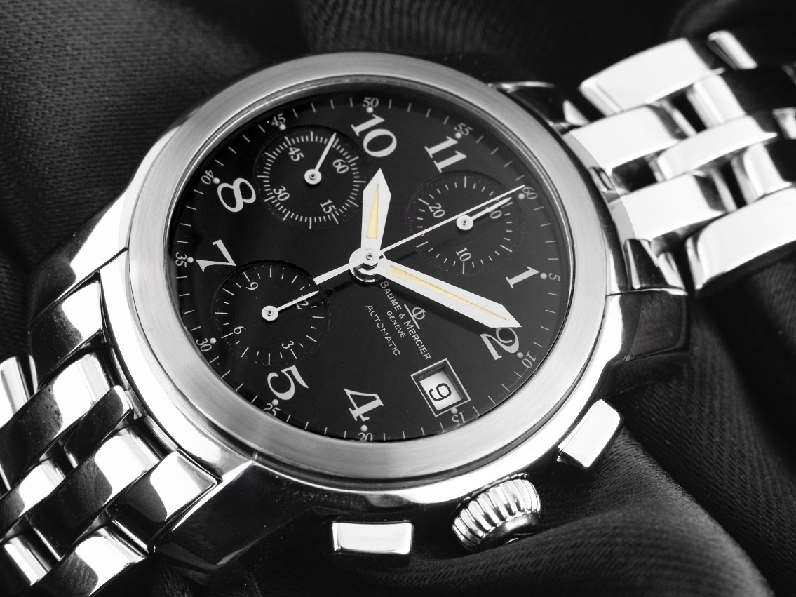 Baume & Mercier Capeland Chronograph - stainless steel - Bracelet  