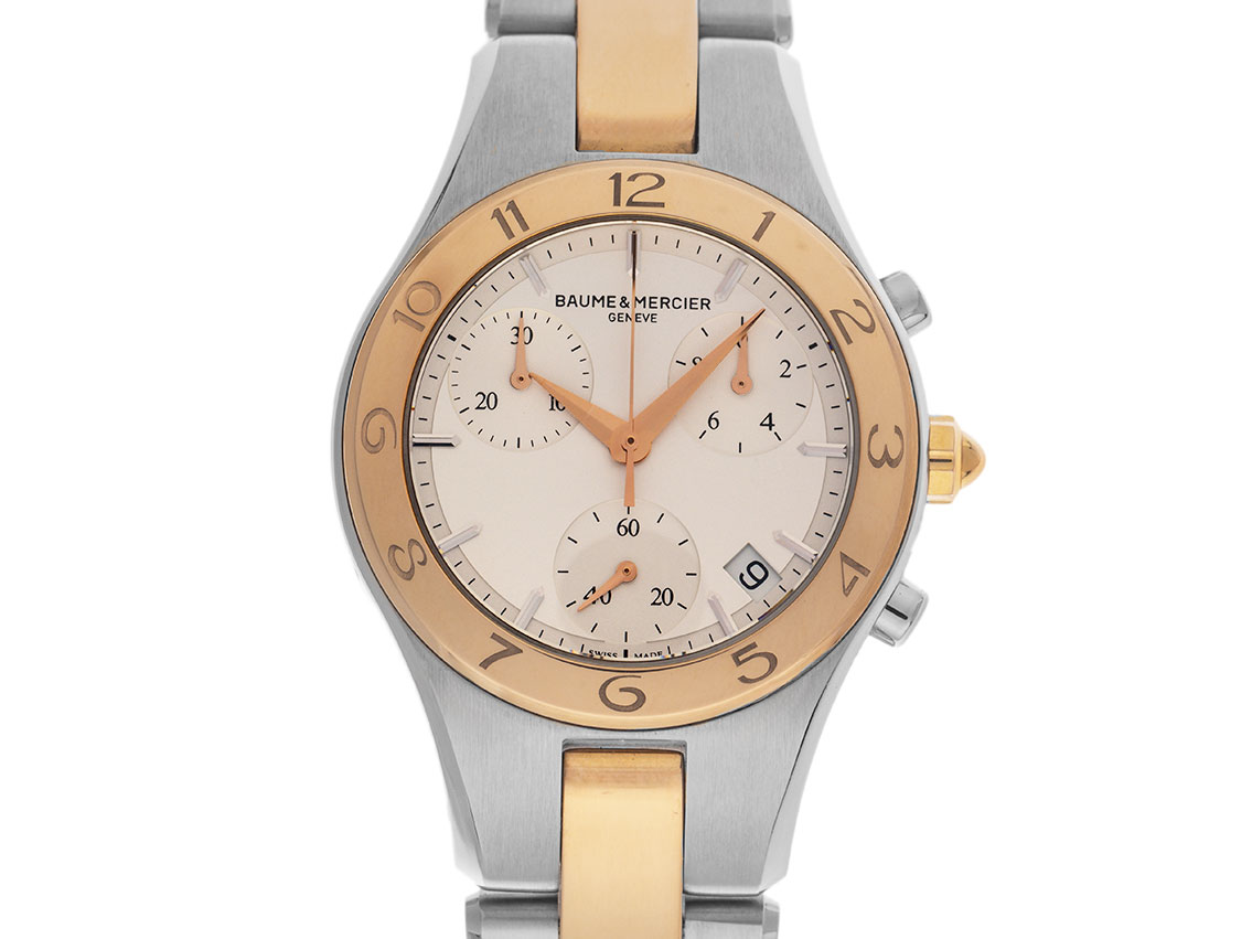 Baume Mercier Linea Date Chronograph Edelstahl Armand Stahl