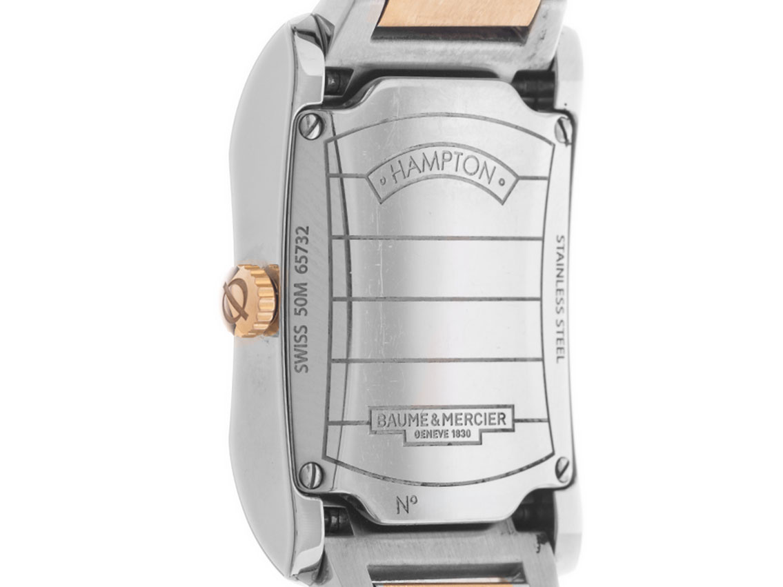 Baume & Mercier Hampton Date - Edelstahl - Armand Stahl / Roségold  