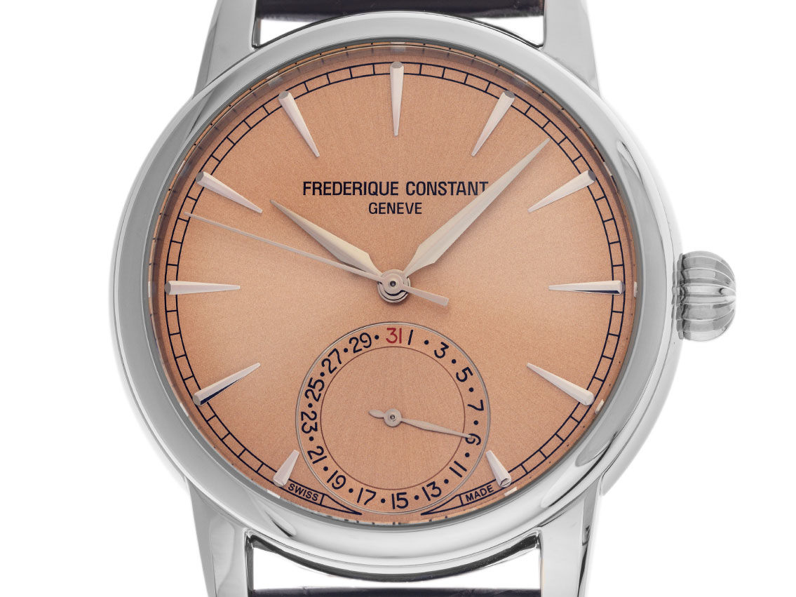 Frederique Constant Manufacture Classic Date Stahl Automatik Armband Krokoleder Faltschließe Ref.FC-706SAL3H6 Box&Pap Full Set Neu