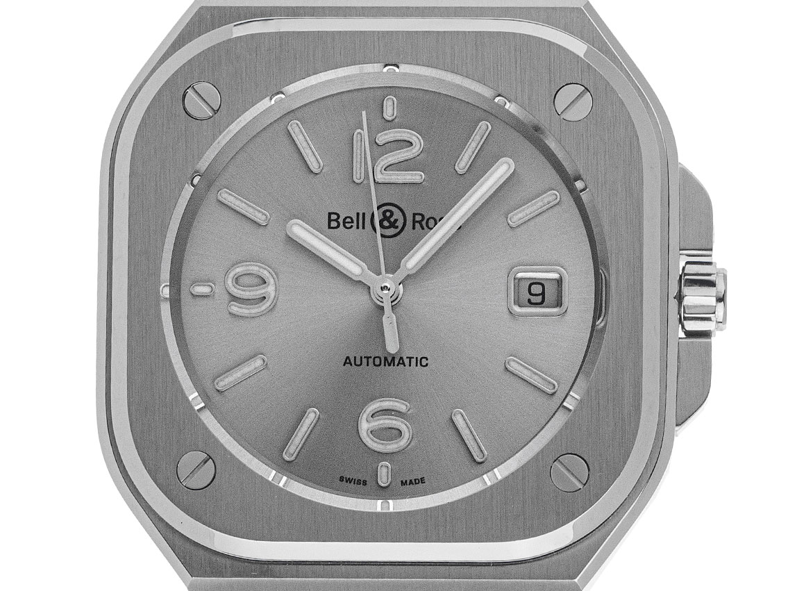 Bell & Ross BR 05 Grey Steel Ref.BR05A-GR-ST-SST 2024 Full Set Neu