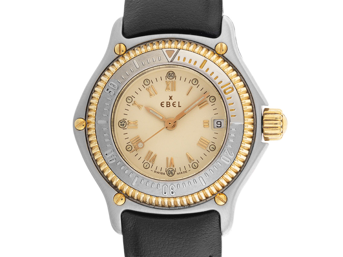 Ebel Discovery Date Ref.183912 1990 Box&Beschreibung wie Neu Vintage