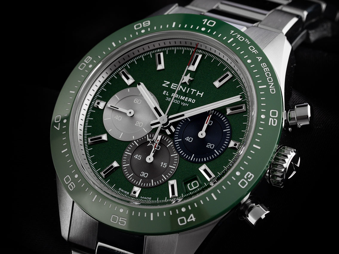 Zenith Chronomaster Sport Green Dial Stahl Keramik Armand
