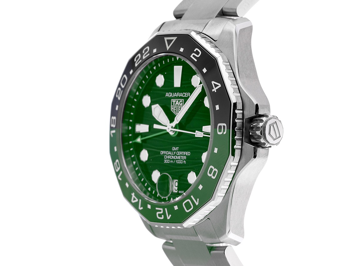 Tag Heuer Aquaracer Professional 300 GMT steel ceramic Bracelet stainless steel 42mm unworn 10000077112 English Watch