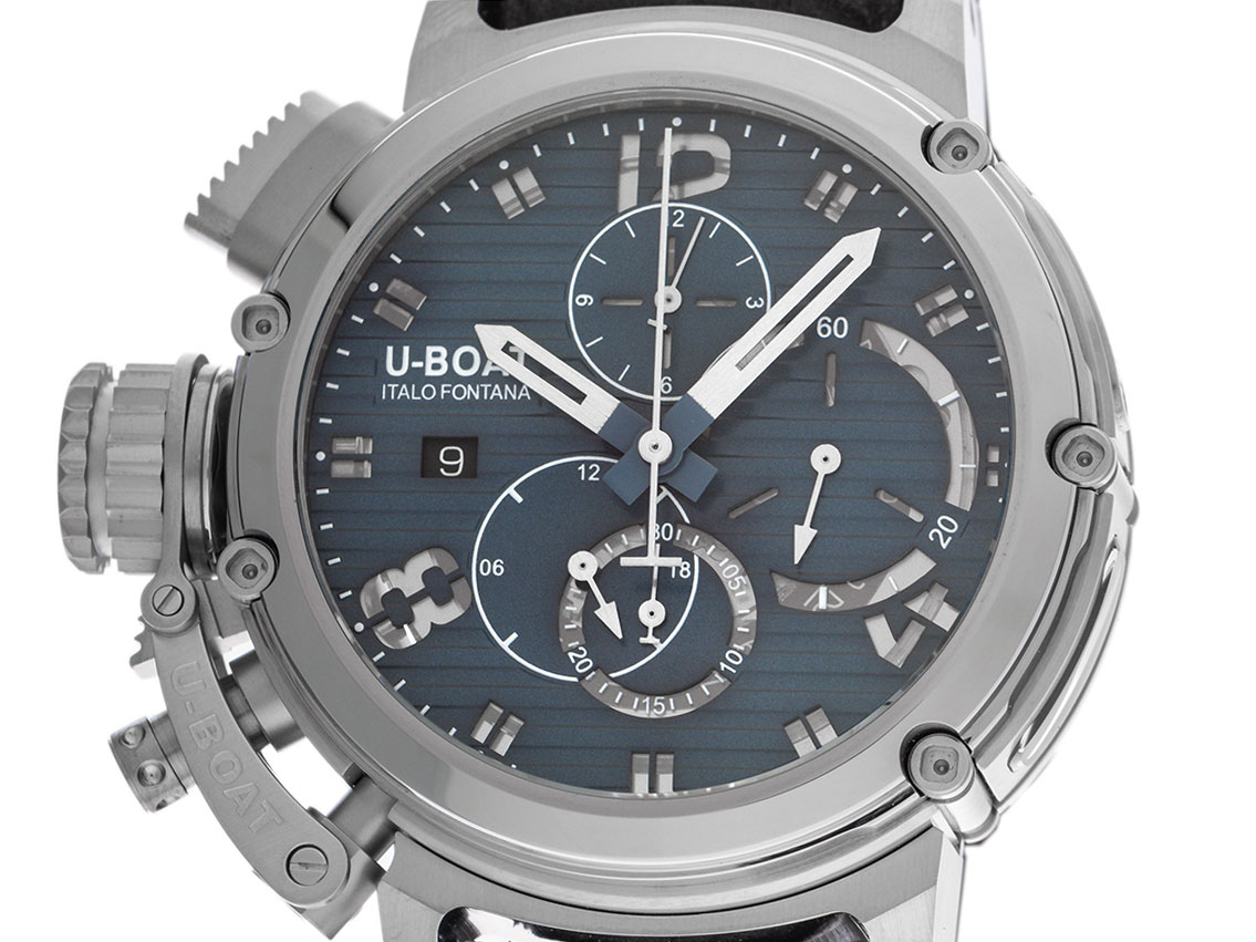 U-Boat Chimera Chrono SS Blu Limitiert Ref.9589 Full Set Neu