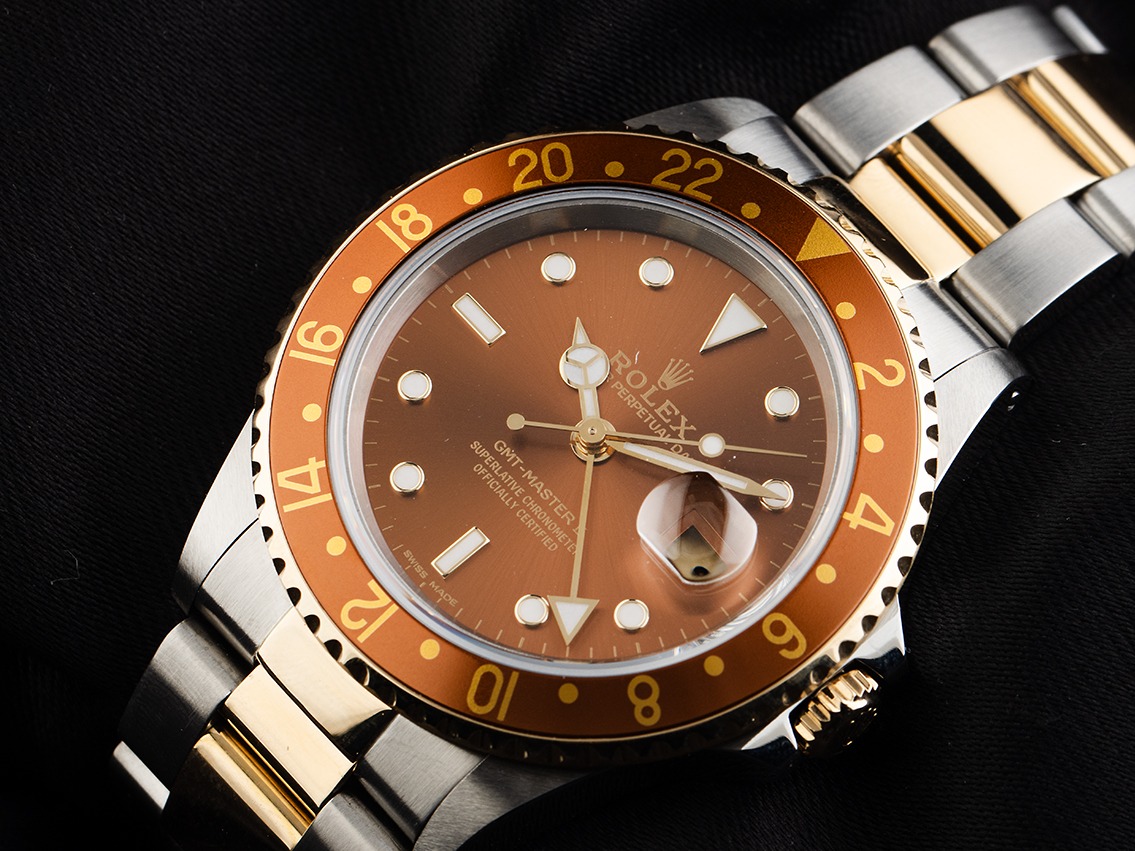 Rolex GMT Master II Rootbeer Rootbeer Stahl Gelbgold Armand