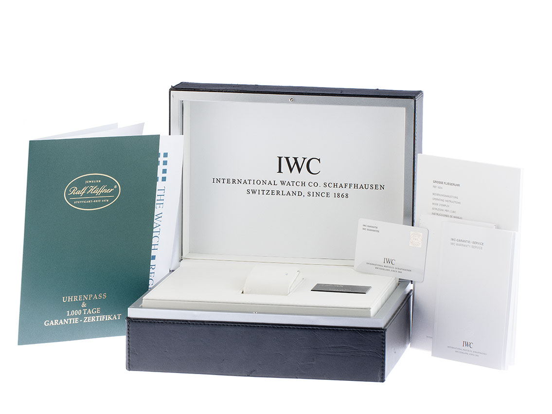 IWC Big Pilot´s Watch DFB Edition Faltschließe Edelstahl