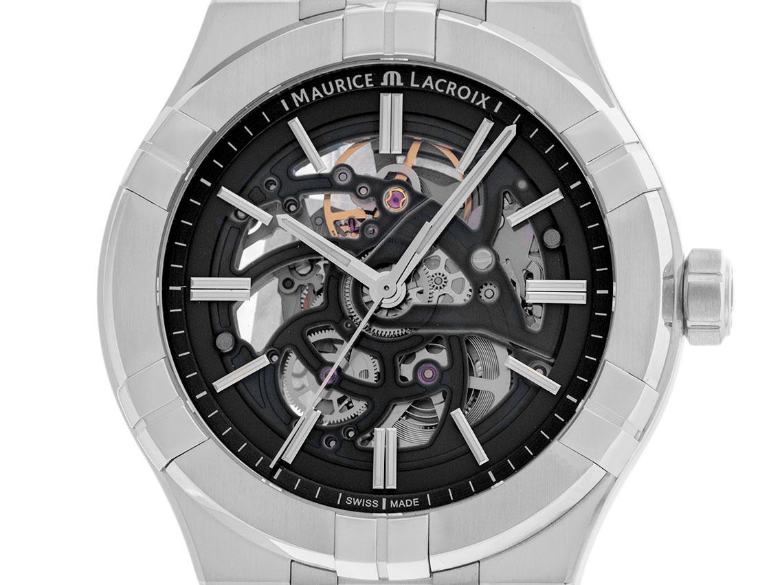 Maurice Lacroix Aikon Automatic Skeleton Ref.AI6008-SS002-030-1 2025 Full Set Neu Neuheit 