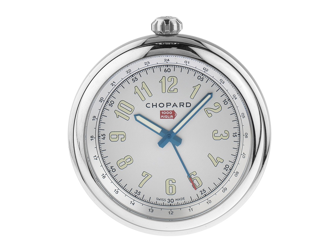 Chopard Classic Racing Tischuhr Stahl Quarz Ref.95020-0134 2025 Full Set Unbenutzt