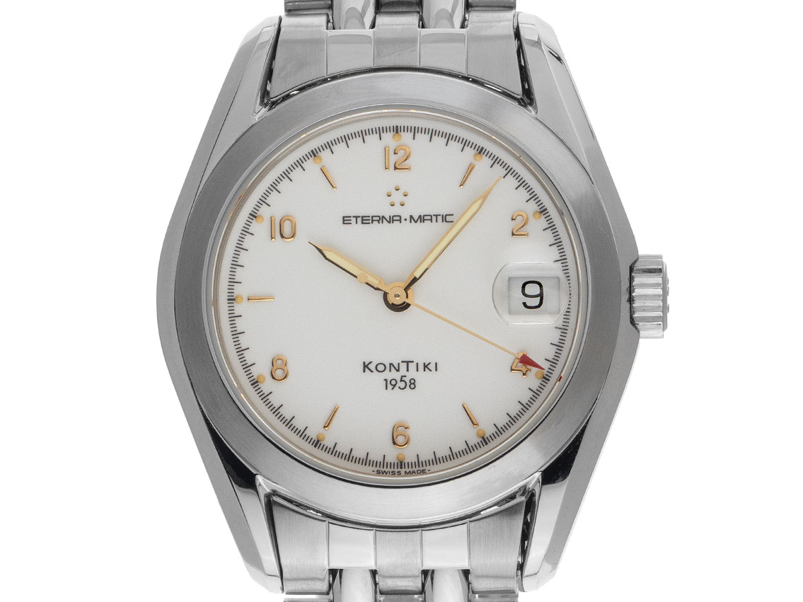 Eterna Kontiki 1958 - Edelstahl - Armand Edelstahl - 37mm - sehr