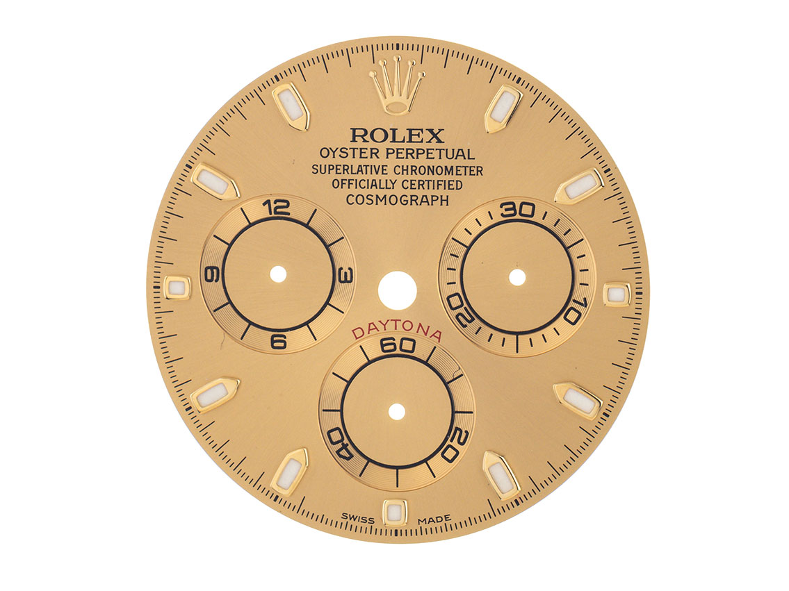 Rolex Zubehör - Zifferblatt Daytona Champagner 40mm Vintage Ref.116518 + 116523 + 116528