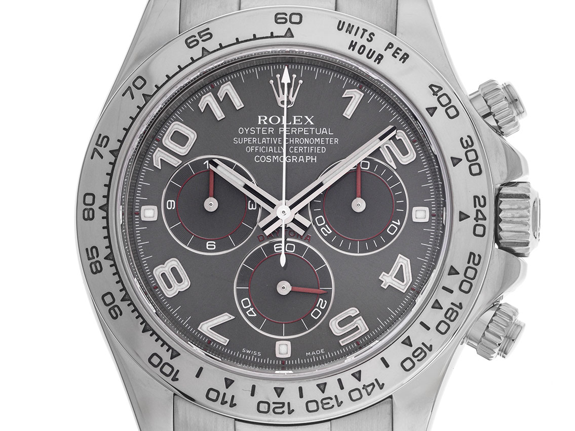 Oyster Perpetual Daytona Weissgold Lederband Chronograph Rolex