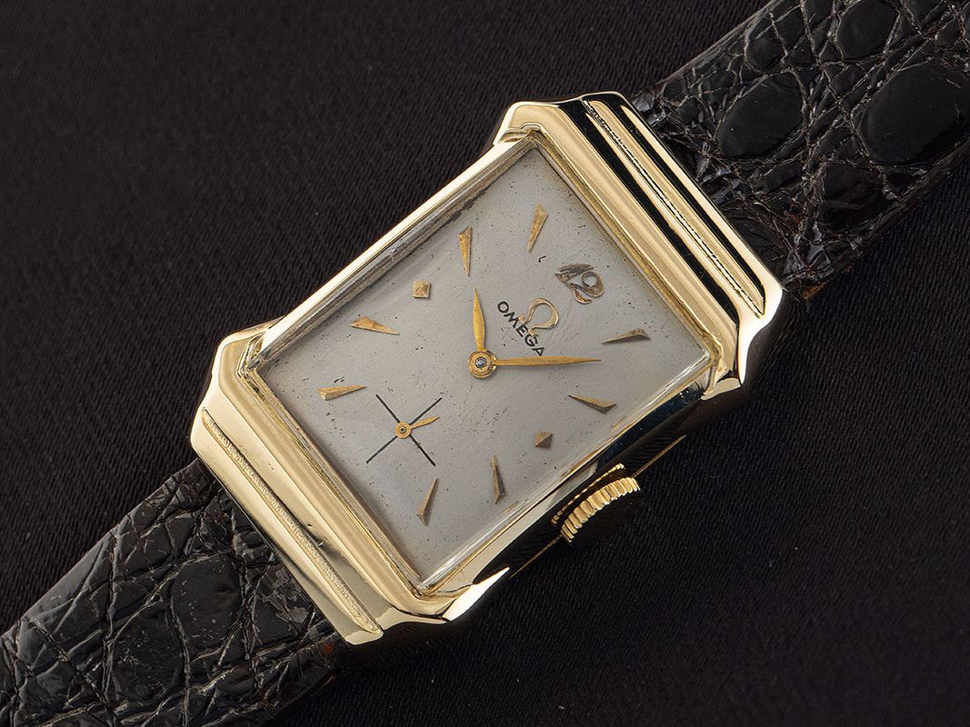 Omega Tank Art Deco 14kt Gelbgold 14kt Gelbgold Armand Leder