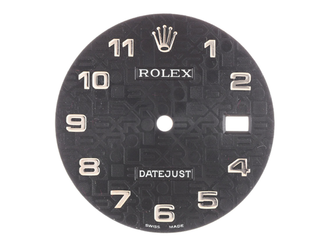 Rolex Zubehör - Zifferblatt Datejust Jubileé Black Dial 36mm Vintage Ref.16233 + 116233
