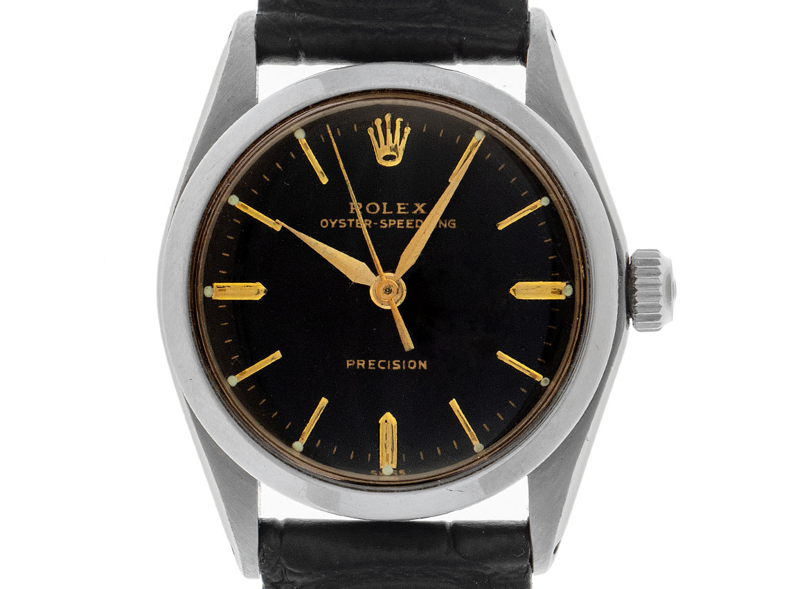 Rolex Oyster Speedking Medium Edelstahl Armand Leder 30mm - Main Image