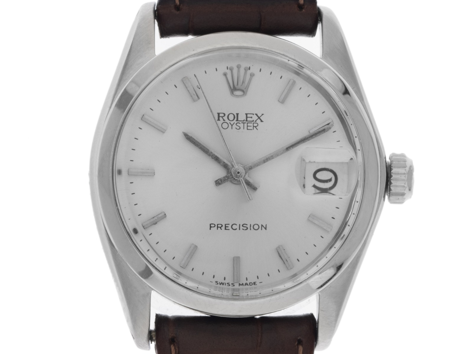 Rolex Oysterdate Precision open 6/9 Ref.6466 Bj.1973 original Box sehr gut Vintage 