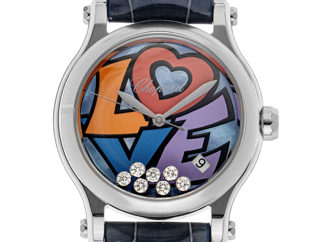 Chopard Happy Sport Diamanten Ref.278559-3020 2025 Full Set Ungetragen
