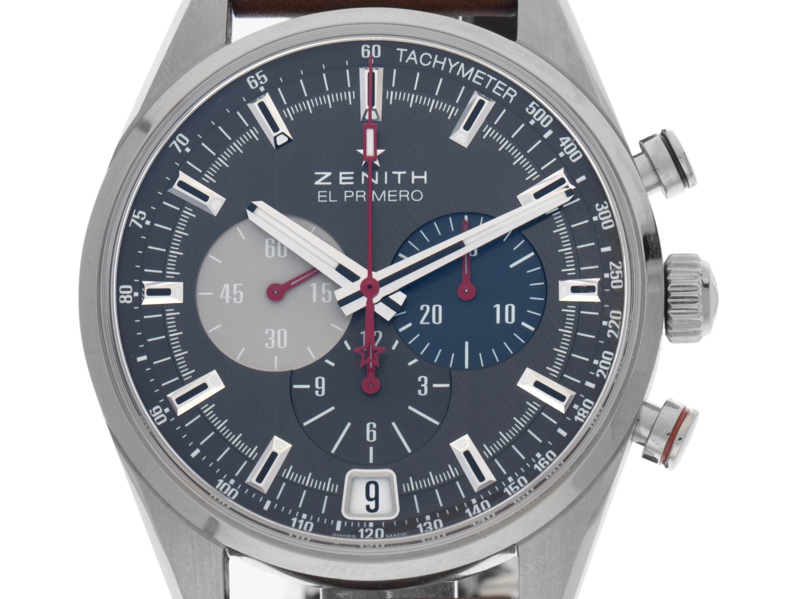 Zenith El Primero 36`000 VpH Chronograph Faltschließe stainless