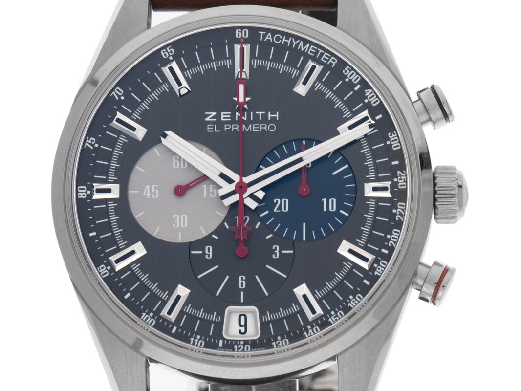 Zenith El Primero 36`000 VpH Chronograph Faltschließe stainless