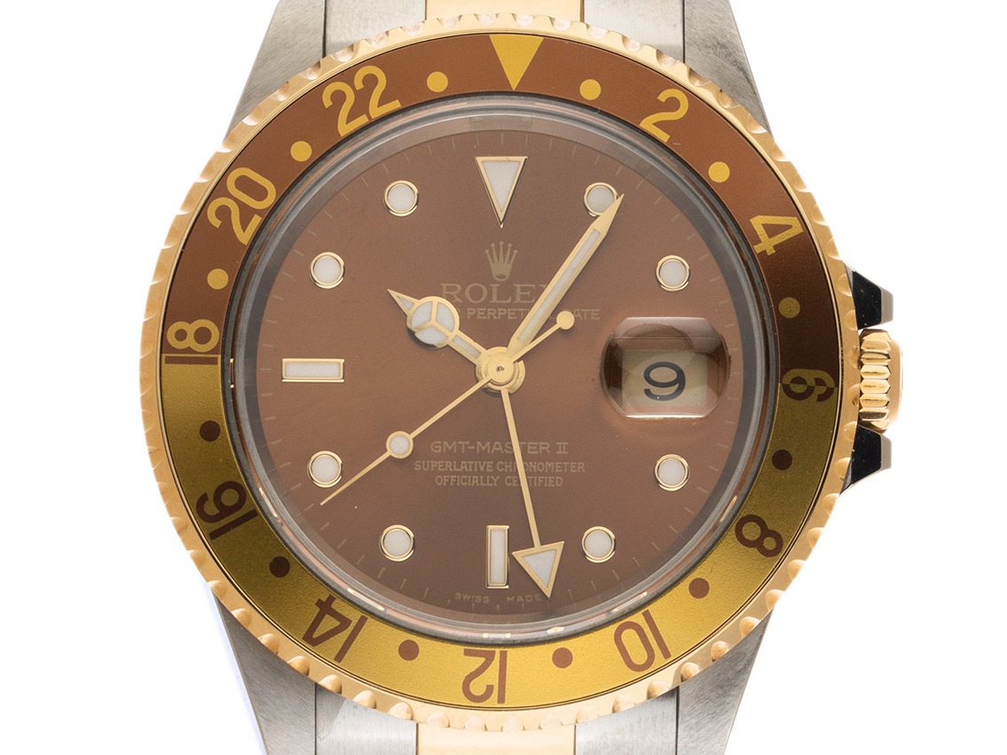 Rolex GMT Master II Tiger no Hole Ref.16713 2004 Full Set sehr gut Vintage