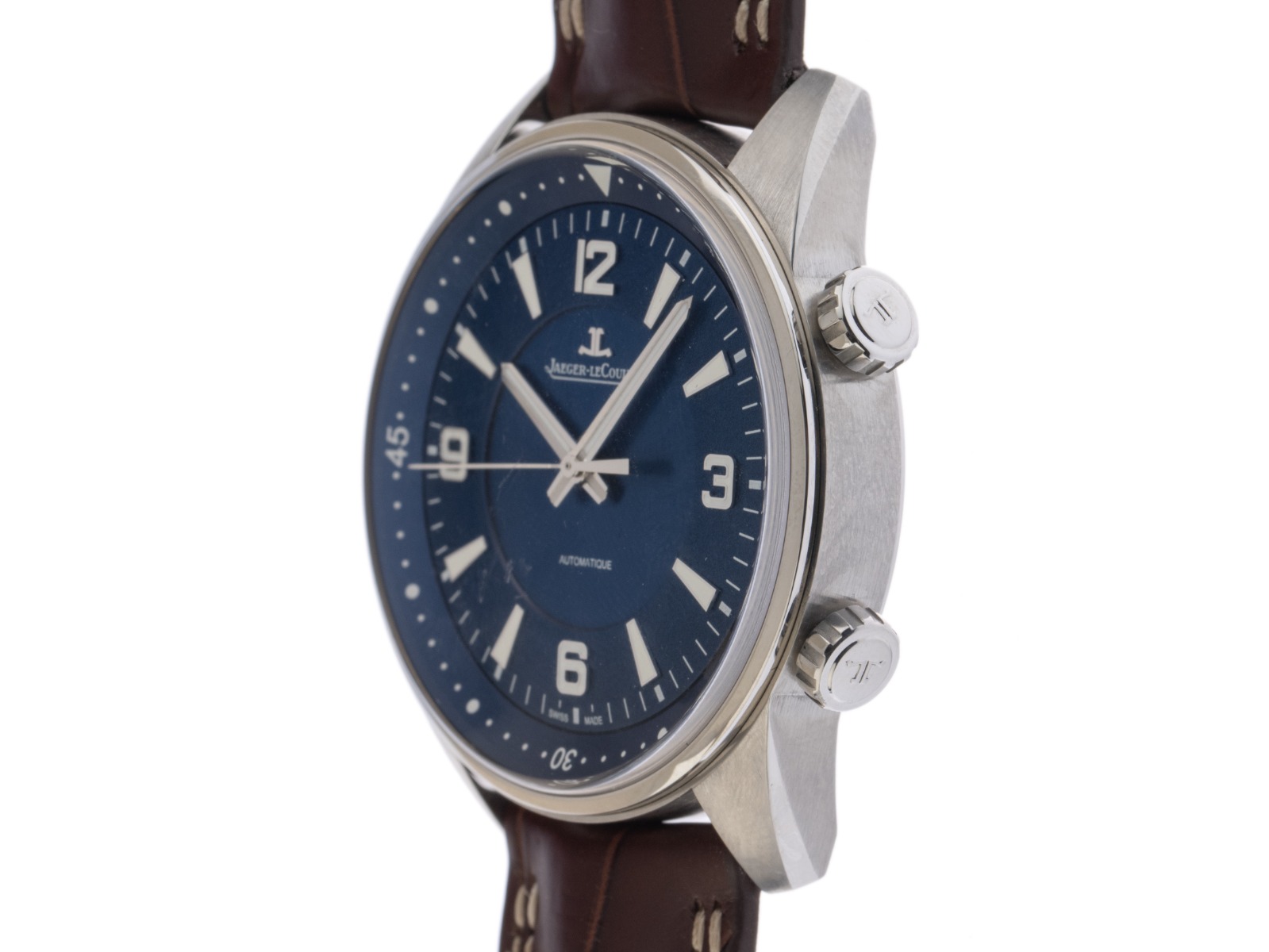 Jaeger-leCoultre Polaris Krokoleder Faltschließe - Edelstahl