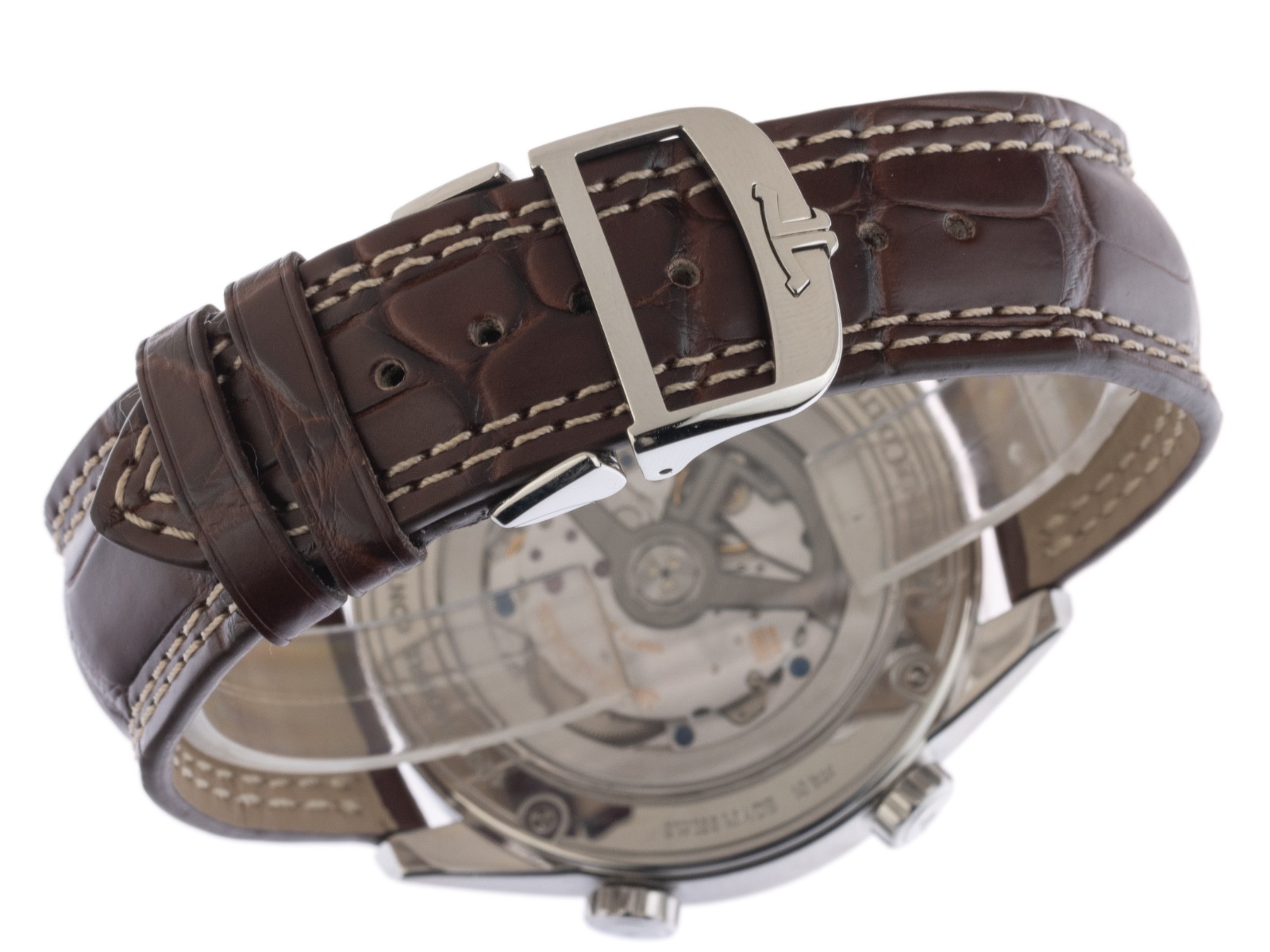 Jaeger-leCoultre Polaris Krokoleder Faltschließe - Edelstahl