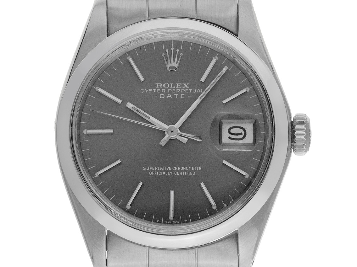 Rolex Oyster Perpetual Date open 6/9 Ref.1500 1970 original Box sehr gut Vintage