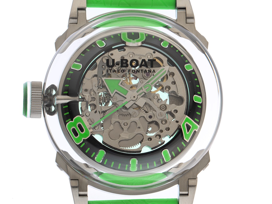 U-Boat U-65 AUTOMATIC 44mm SS GREEN Ref.3344 Full Set Neu 