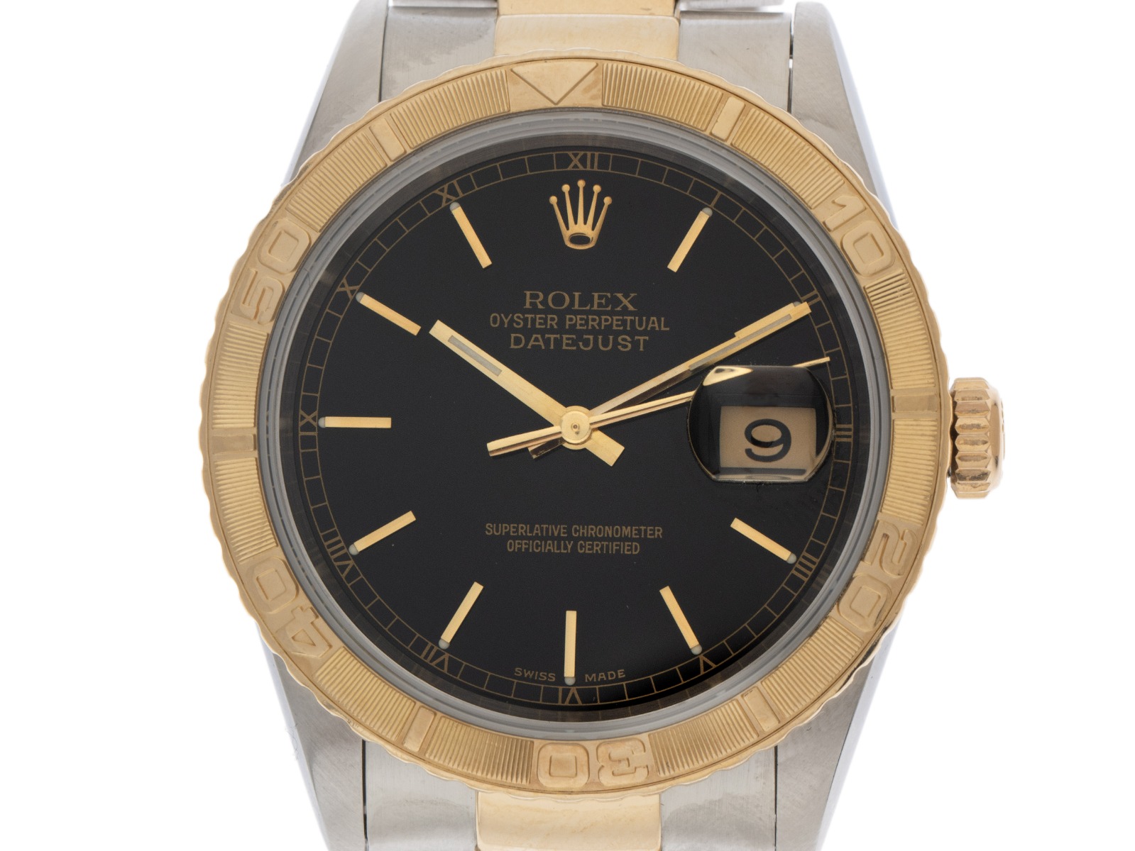 Rolex Datejust Turn-O-Graph Ref.16263 2002 Full Set sehr gut Vintage