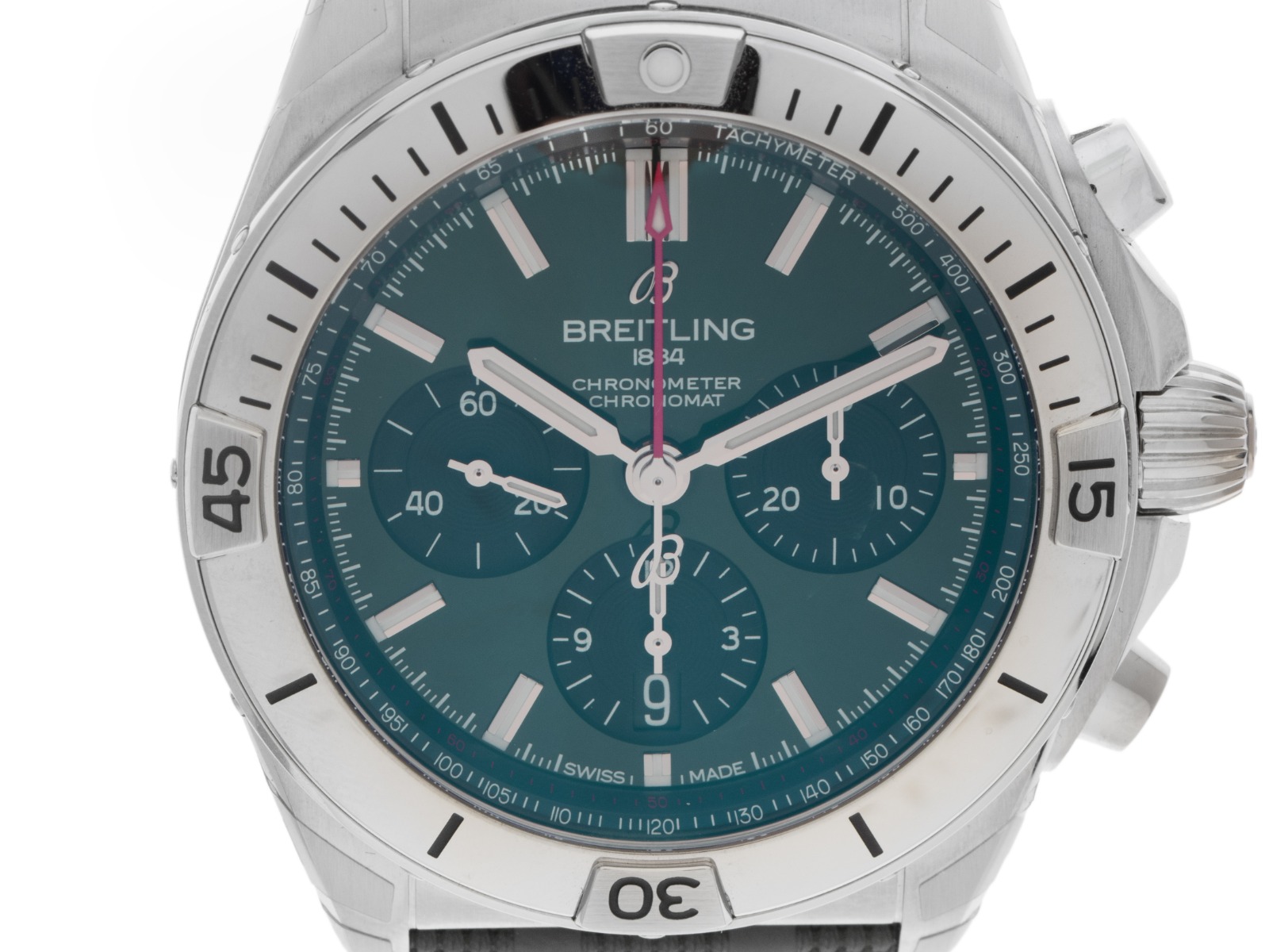 Breitling Chronomat B01 Green Dial Ref.AB0134101L2S1 2025 Full Set Ungetragen