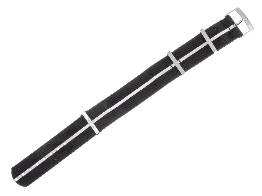 Omega Zubehör Armband Nato Textil Schwarz 19mm