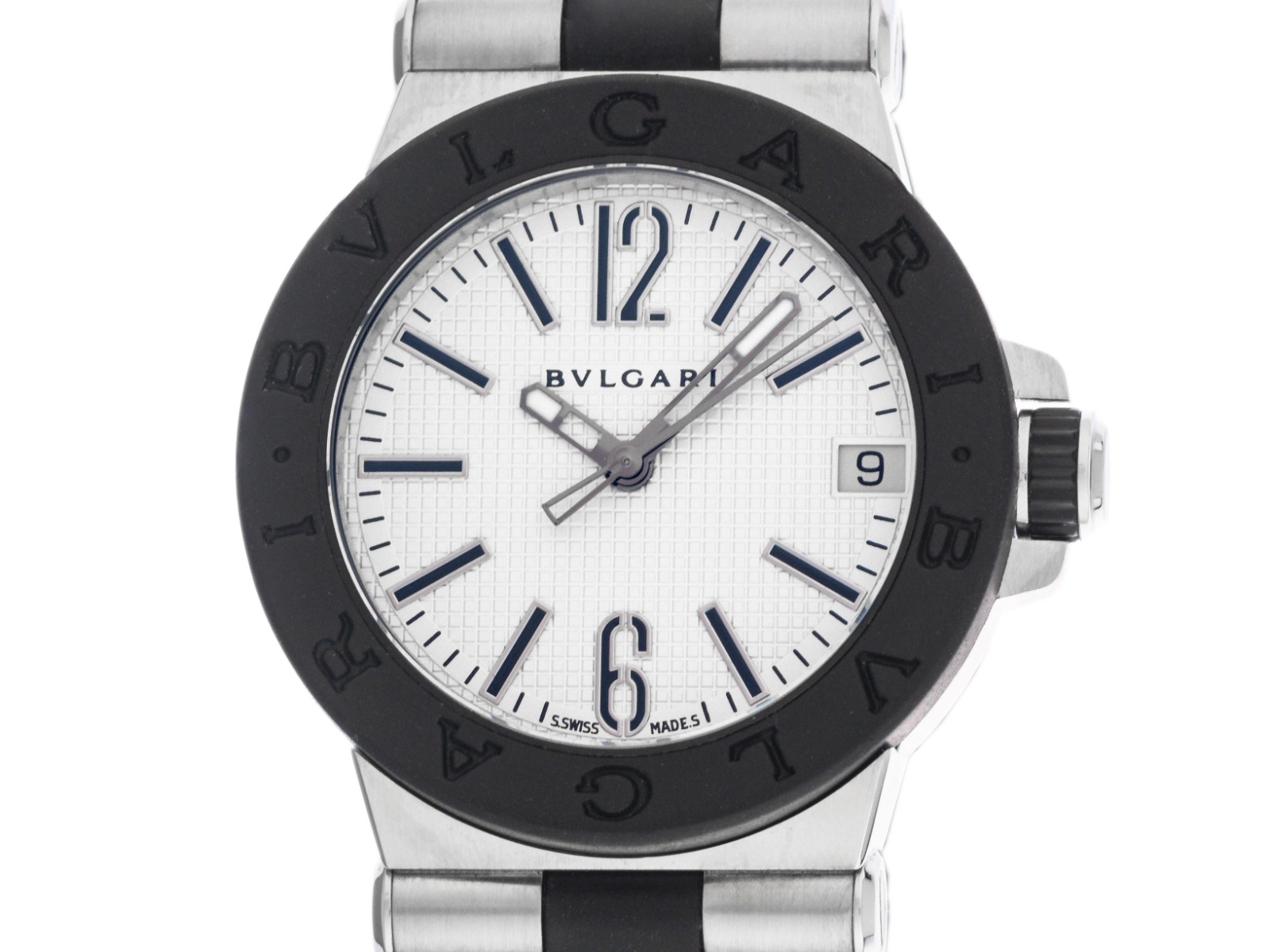 Bulgari Diagono Ref.DG29SV 2000 original Box wie Neu Vintage 