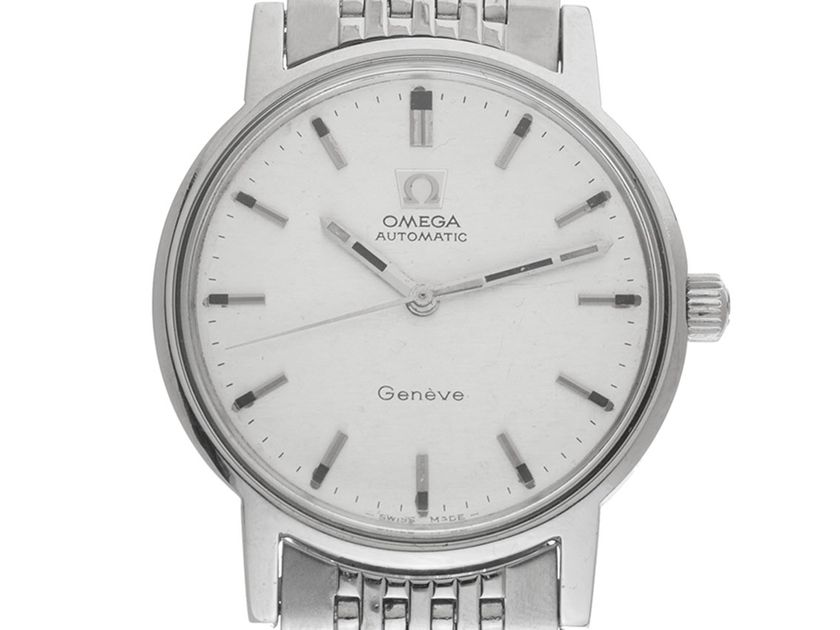 Omega Genevé Mosaik Ref.165.070 1969 original Box riginal unpoliert