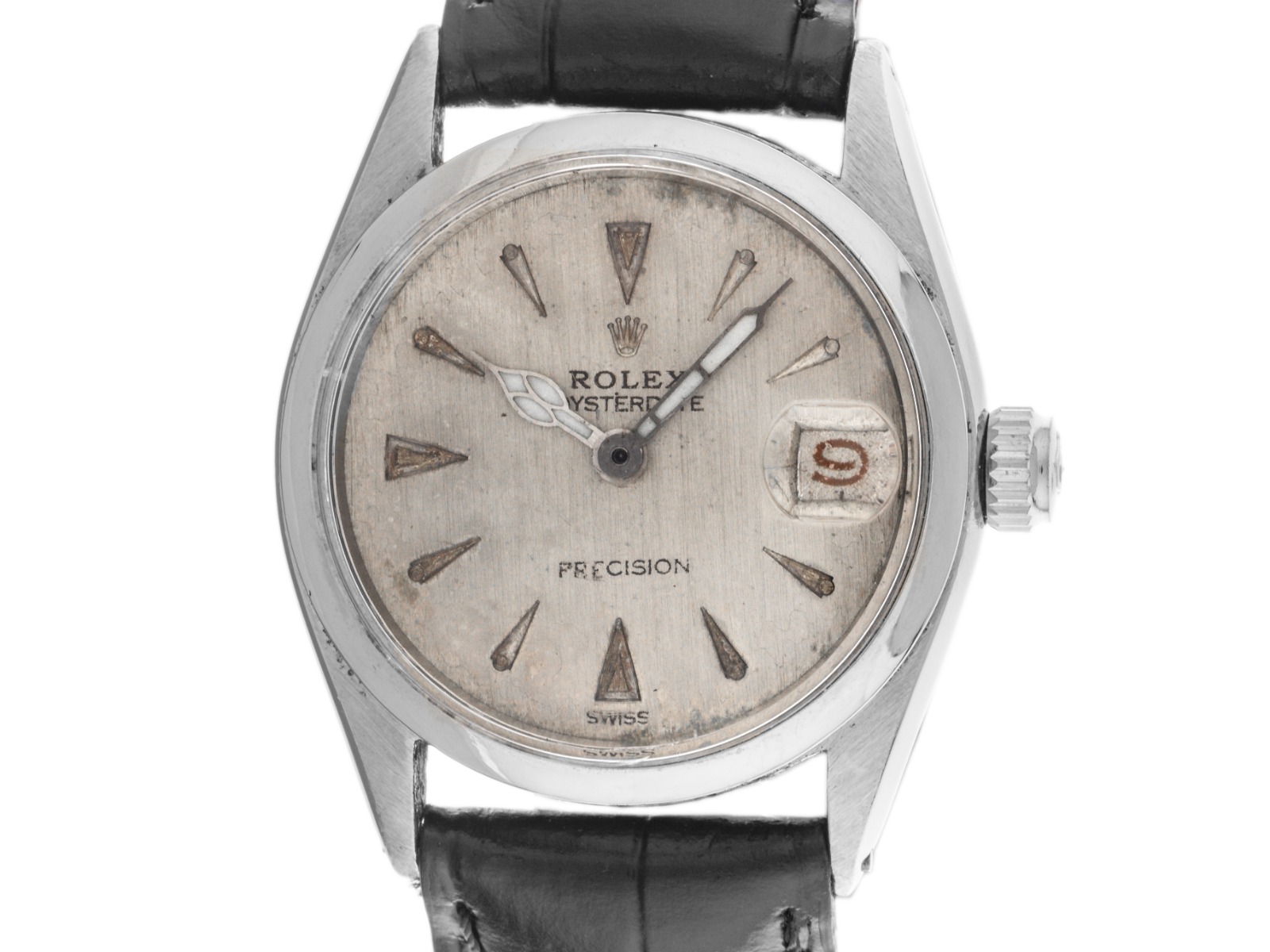 Rolex Oysterdate Precision Red Date Ref.6266 1953 original Box sehr gut Vintage