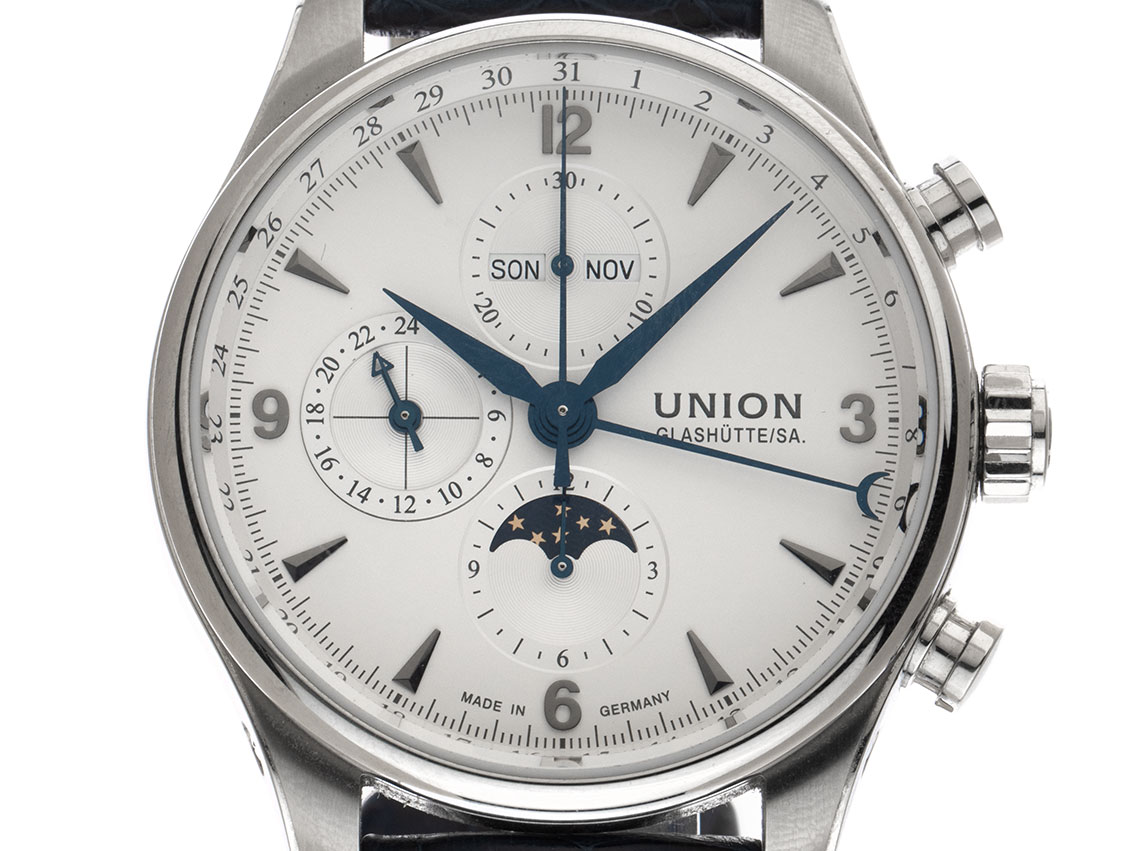 Union Glashütte Belisar Chronograph Ref.D009425A 2021 Full Set wie Neu Vintage