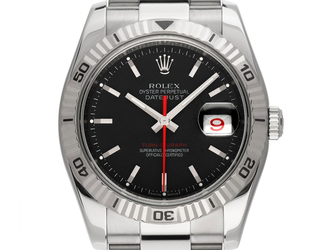Rolex Datejust Turn-O-Graph Red Date Ref.116264 2007 Full Set sehr gut Vintage 