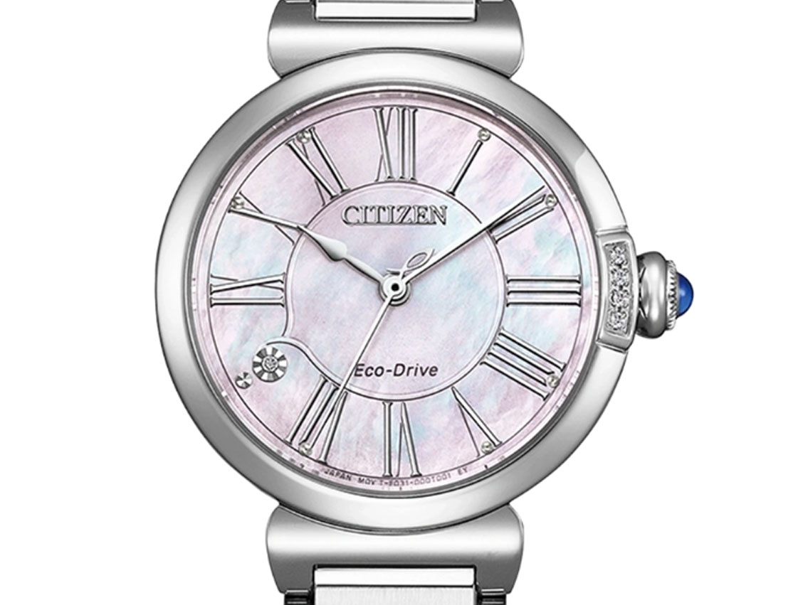 Citizen Elegant Diamant Perlmutt Ref.EM1060-87Y Full Set Neu