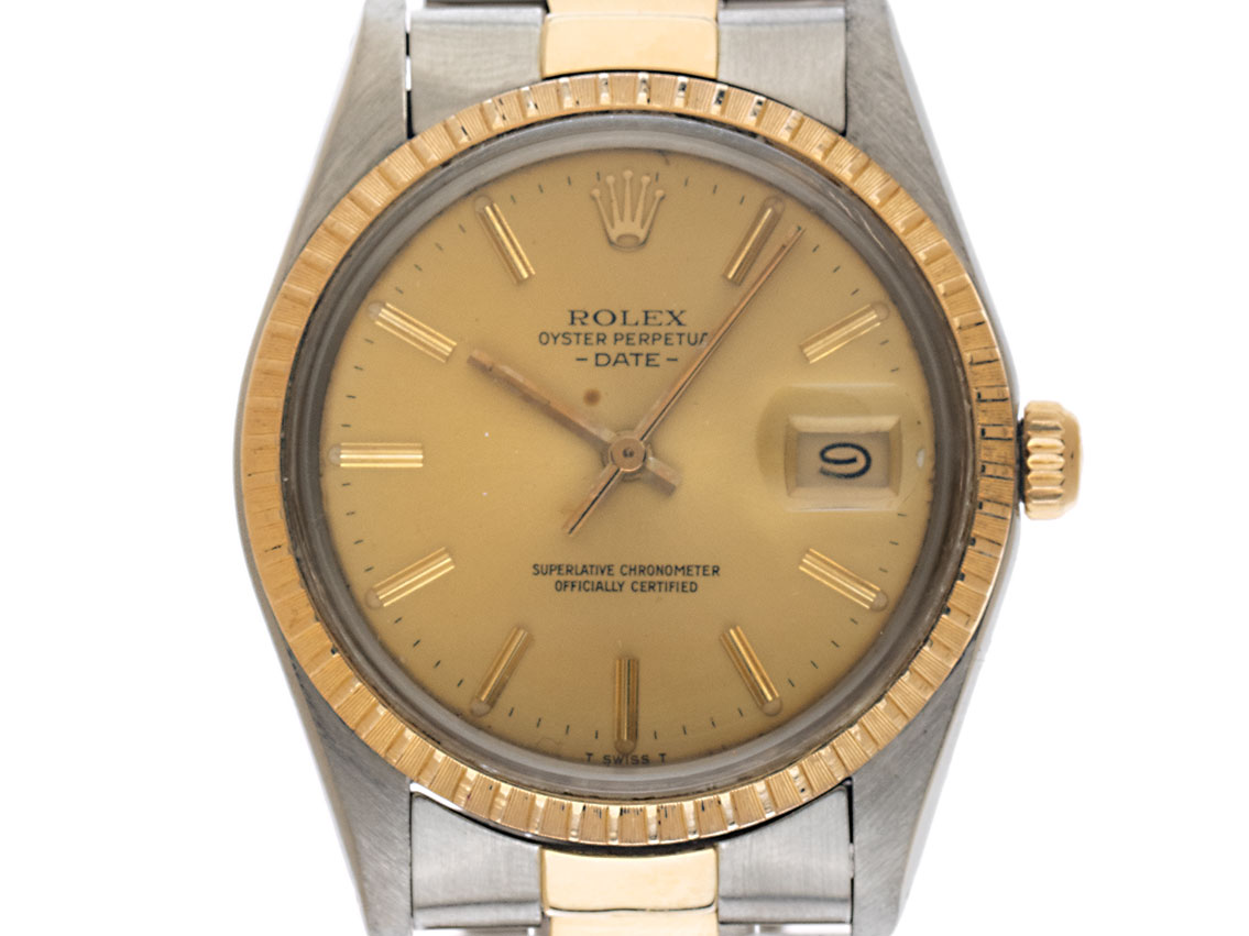 Rolex Oyster Perpetual Date open 6/9 Ref.15053 1984 Full Set sehr gut Vintage