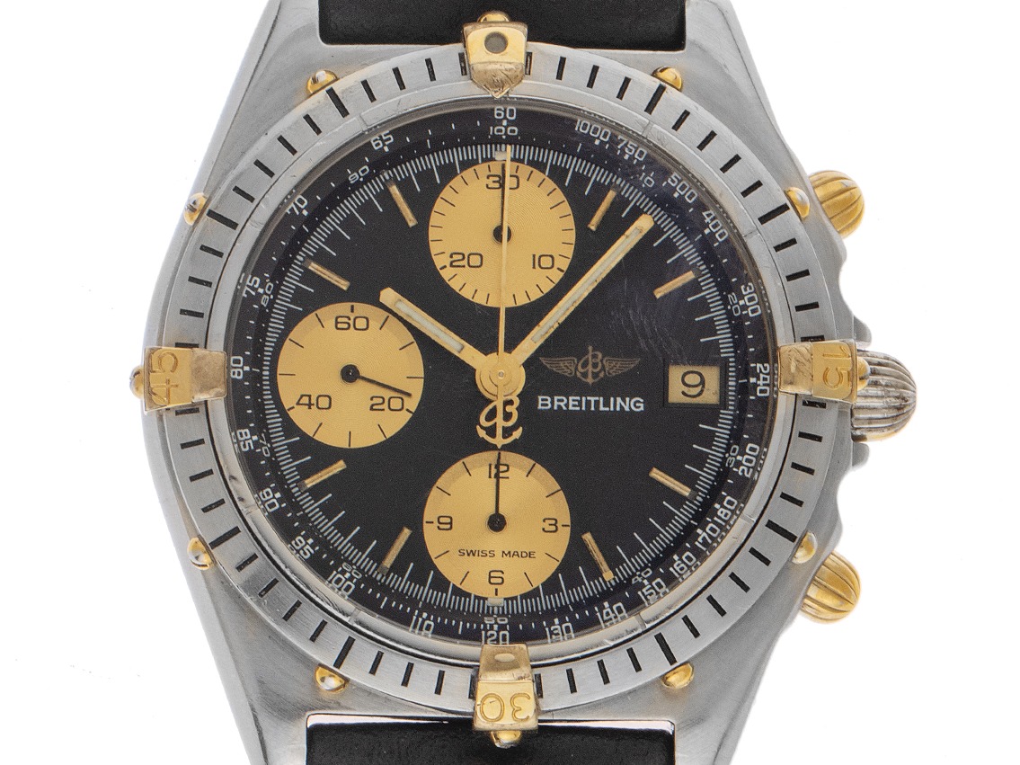 Breitling Chronomat Ref.B13047 1990 original Box sehr gut Vintage